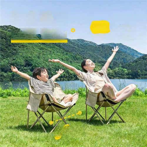 Portable Folding Moon Chair For Outdoor Camping And Beach