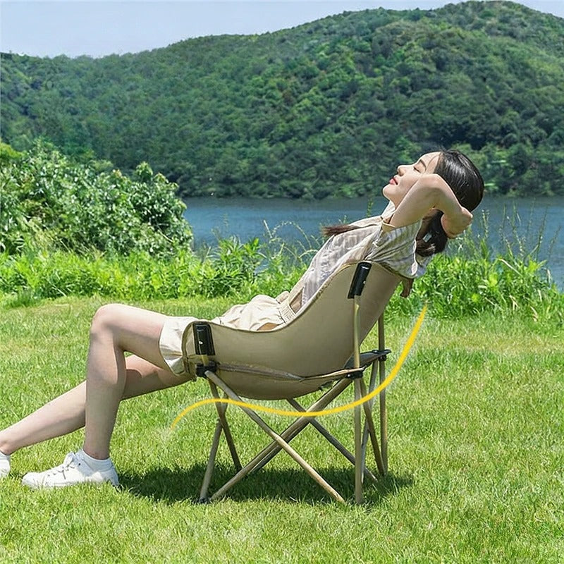 Portable Folding Moon Chair For Outdoor Camping And Beach