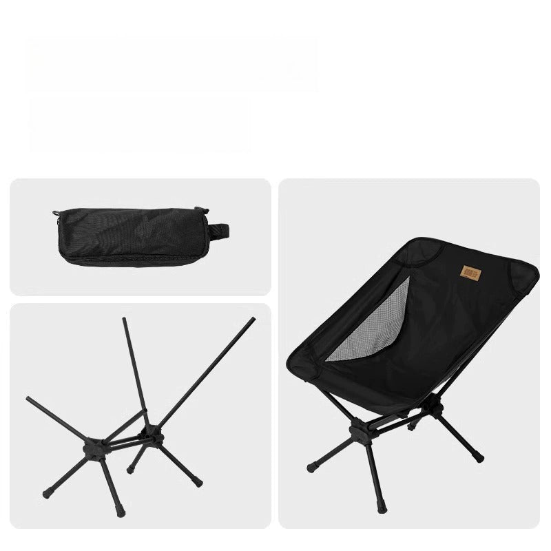 Ultralight Aluminum Folding Moon Chair For Camping